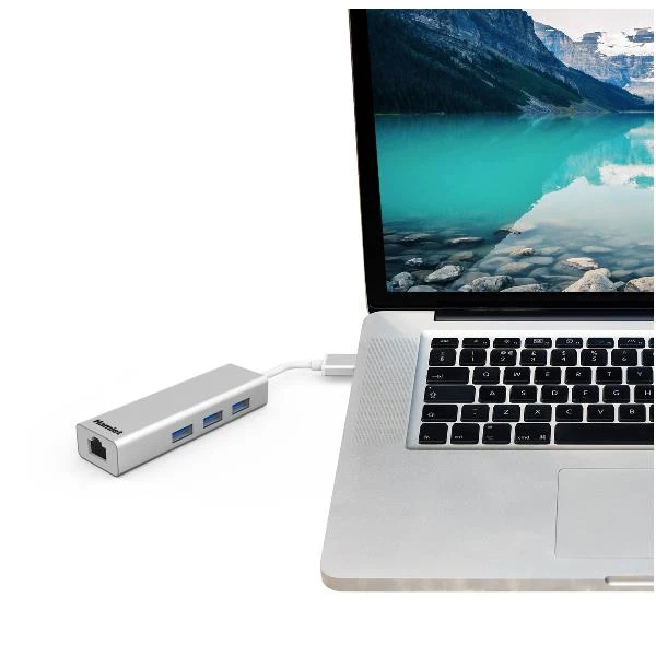 HUB 3 PORTE USB 3.0 + LAN RJ45