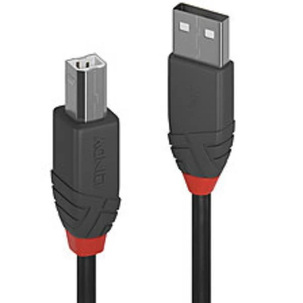 Lindy 36675 cavo USB USB 2.0 5 m USB A USB B Nero