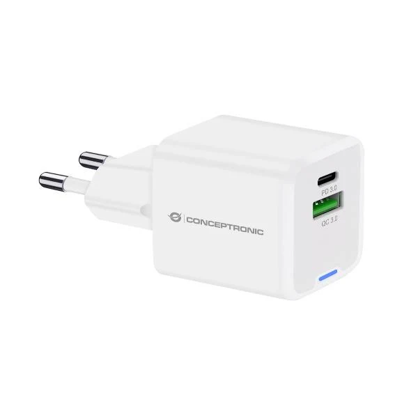 Conceptronic ALTHEA15W Caricabatterie per dispositivi mobili Universale Bianco AC Ricarica rapida Interno