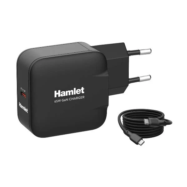 ALIMENTATORE PARETE GAN USBC 65W 2M