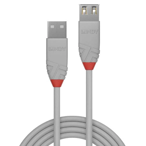 Lindy 36710 cavo USB USB 2.0 0,2 m USB A Grigio