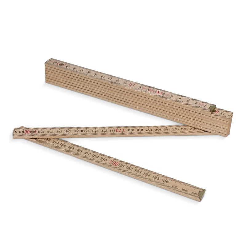 Metro pieghevole in legno 2m premium naturale