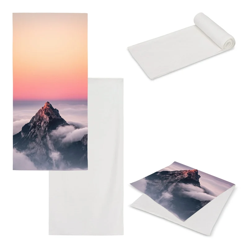 Asciugamano double-face con stampa full 70x140 cm