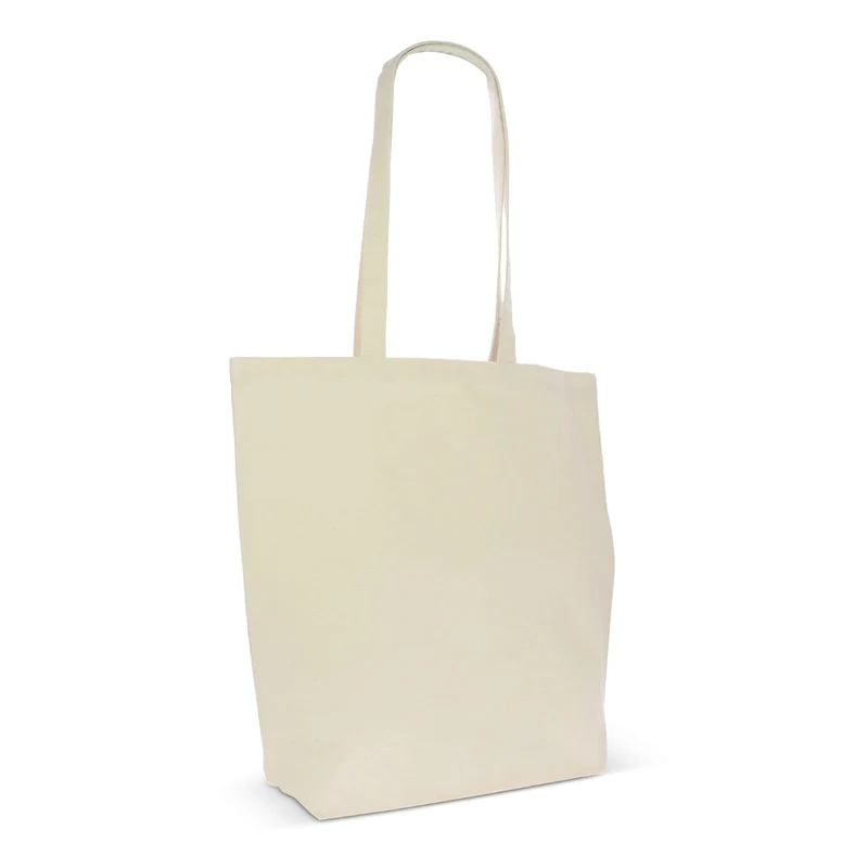 Borsa in cotone organico naturale lunga 270g/m² 42x12x43 cm