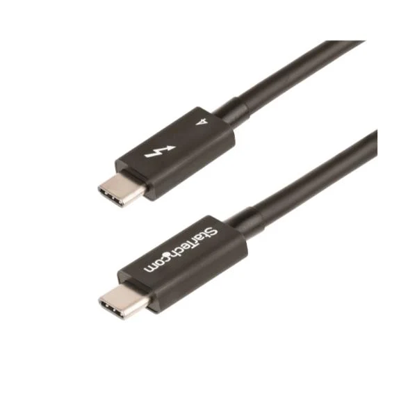 StarTech.com Cavo Thunderbolt 4 da 50cm - 40Gbps - PD 100W - Cavo Video/Trasferimento dati 4K/8K - Cavo Thunderbolt Certificato Intel Compatibile con USB4/Thunderbolt 3/USB 3.2/USB Tipo C/DisplayPort - Cavo USB C