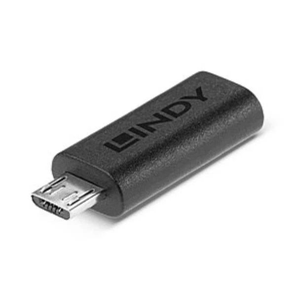 Lindy 41903 adattatore per inversione del genere dei cavi USB Type C USB Type Micro-B Nero