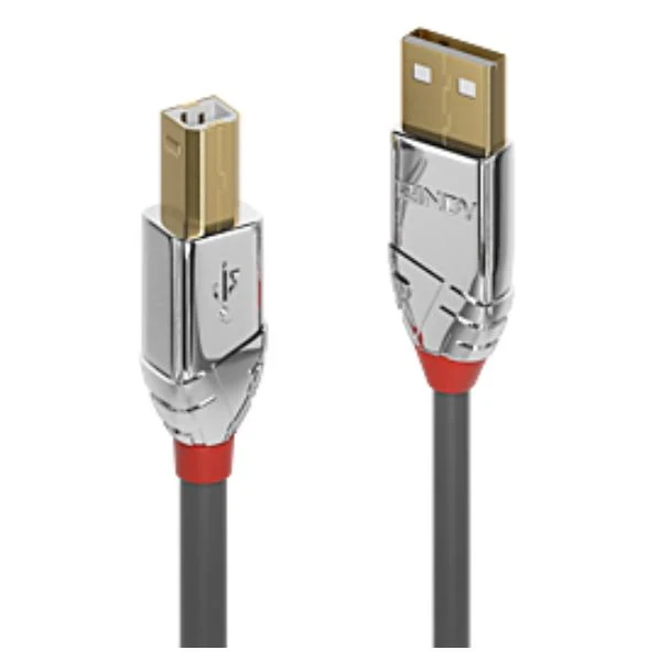 Lindy 36643 cavo USB USB 2.0 3 m USB A USB B Grigio