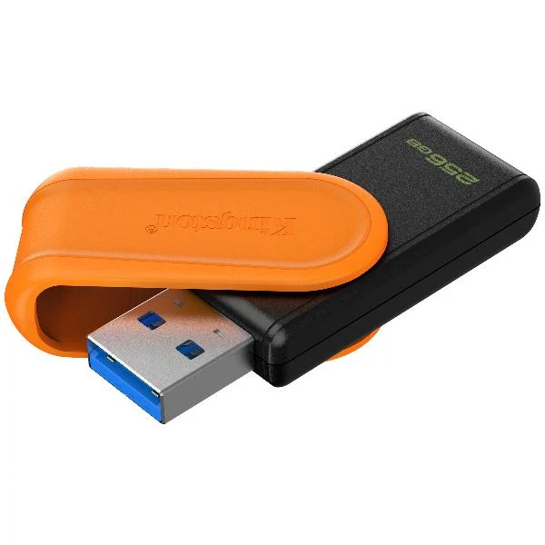 Kingston Technology DataTraveler 256GB Portable USB 3.2 Gen 1 Exodia S (Nero/Arancia)
