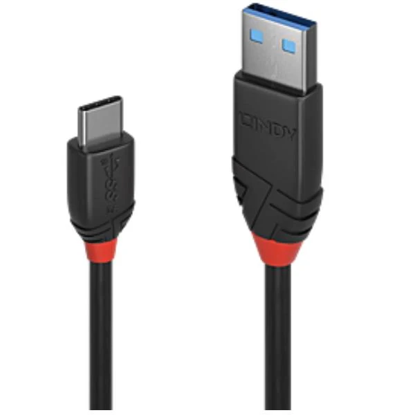 Lindy 36915 cavo USB USB 3.2 Gen 1 (3.1 Gen 1) 0,5 m USB A USB C Nero