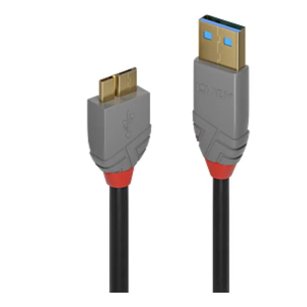Lindy 36768 cavo USB USB 3.2 Gen 1 (3.1 Gen 1) 3 m USB A Micro-USB B Nero