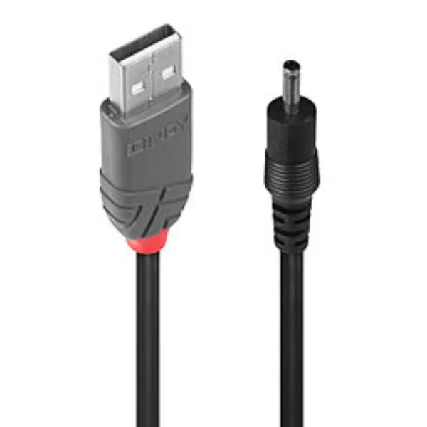 Lindy 70266 cavo di alimentazione Nero 1,5 m USB A