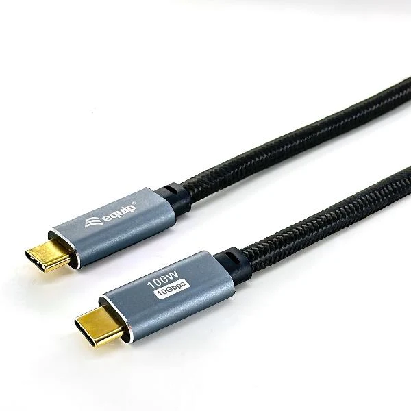 Equip 128359 Cavo USB 3.2 Gen 2 da C a C, M/M, 3,0 m, PD100W , 4K/60Hz, 10Gbps, nero