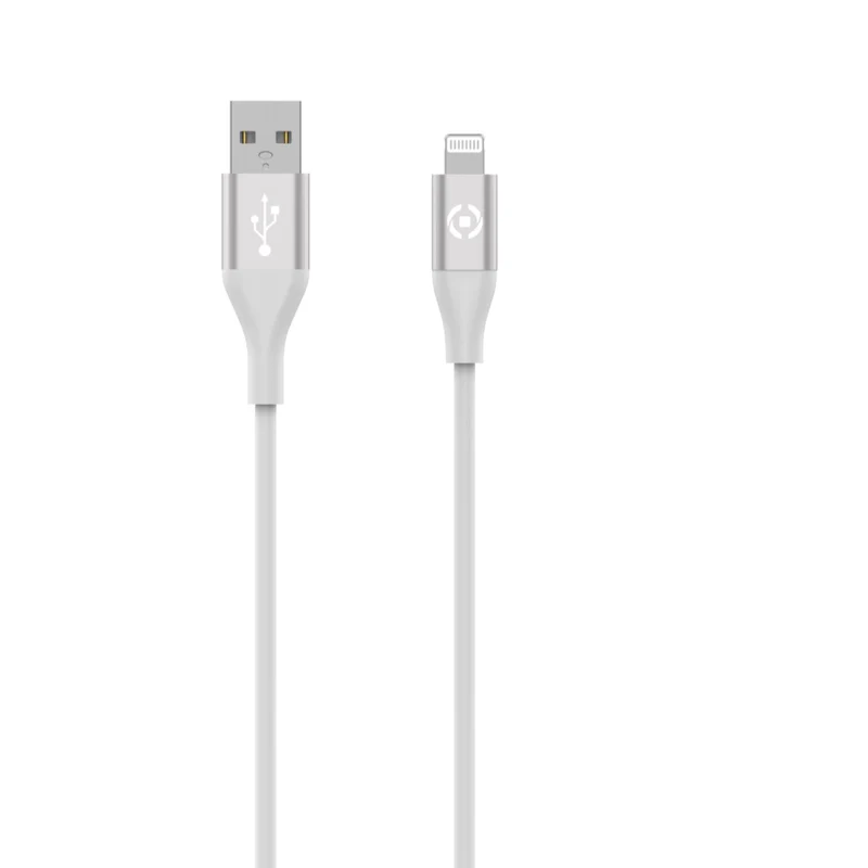 Celly USBLIGHTCOLORWH cavo Lightning 1,5 m Bianco