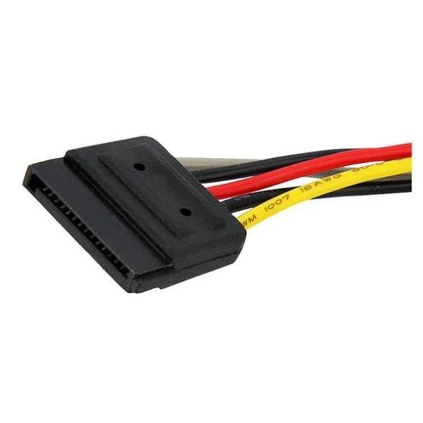 StarTech.com Cavo di alimentazione SATA - Cavo Sdoppiatore Y di Alimentazione SATA - Connettore alimentazione splitter SATA M/F da 15 cm