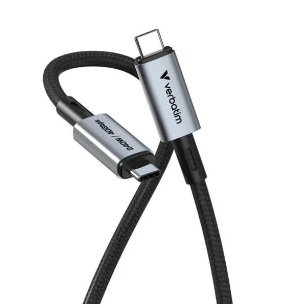 Verbatim 31847 cavo USB USB4 Gen 2x2 1,2 m USB C Nero