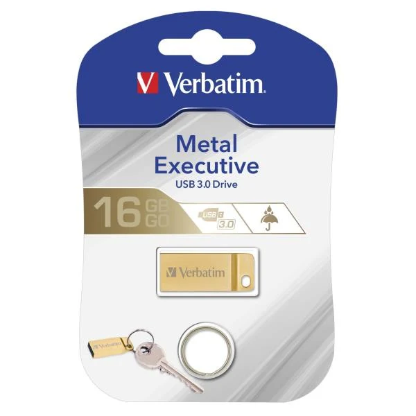 Verbatim Metal Executive - Memoria USB 3.0 da 16 GB - Oro