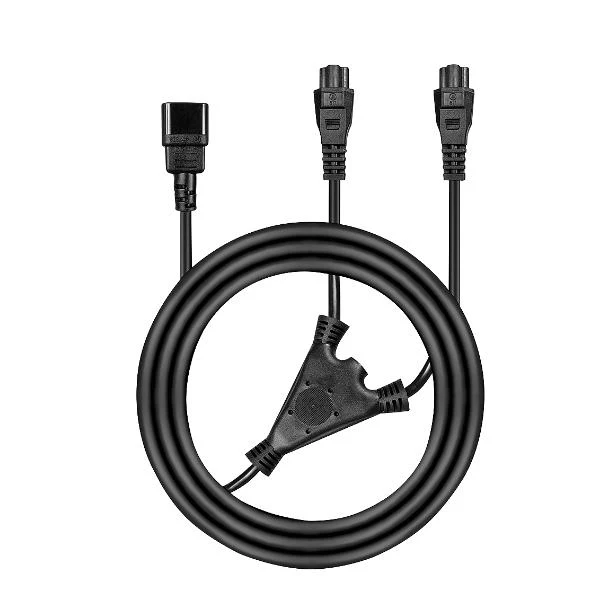 Lindy 5m, CEE 7/7 - IEC 320 C5 Nero CEE7/7 Accoppiatore C5