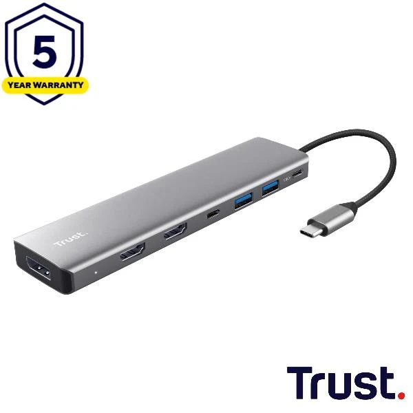Trust 25661 hub di interfaccia USB tipo-C Alluminio