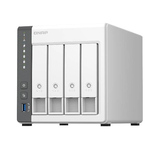 QNAP TS-433 NAS Tower ARM Cortex-A55 4 GB 0 TB QNAP QTS Bianco