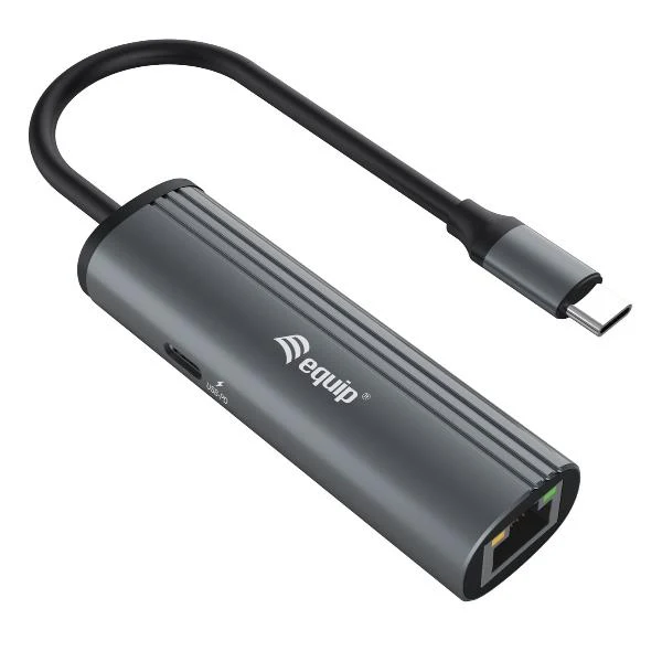 Equip Adattatore da USB-C a RJ45 per rete Gigabit + 100W USB PD