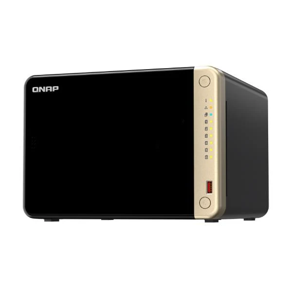 QNAP TS-664 NAS Tower Intel® Celeron® N5095 8 GB DDR4 0 TB QNAP QTS Nero, Bronzo