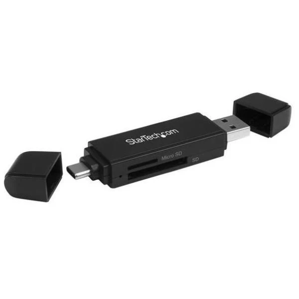 StarTech.com Lettore Schede SD e microSD -Lettore di schede di memoria USB 3.0 compatto - 5 Gbps - Lettore di schede di memoria SD con Adattatore MicroSD