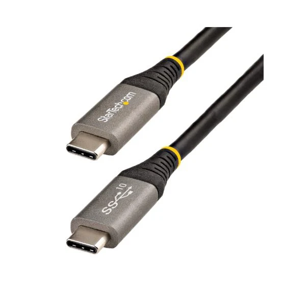 StarTech.com Cavo USB-C da 1 m, USB 10Gbps, Power Delivery 100W (5A), DP Alt Mode 8K 60Hz / 4K 144Hz, Certificato USB-IF, Compatibile Thunderbolt
