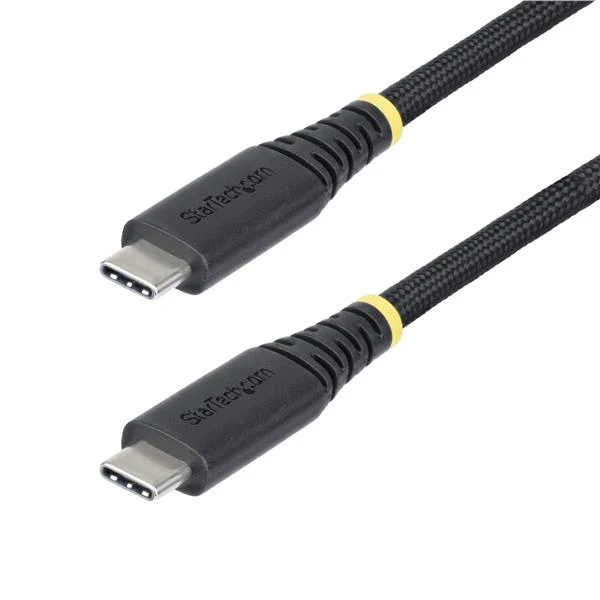StarTech.com Cavo di Ricarica USB-C da 3 m, 240W (5A) PD EPR, Guaina con Doppio Strato in Silicone e Nylon Intrecciato, Cavo USB 2.0 Certificato USB-IF Robusto e Ultra Flessibile