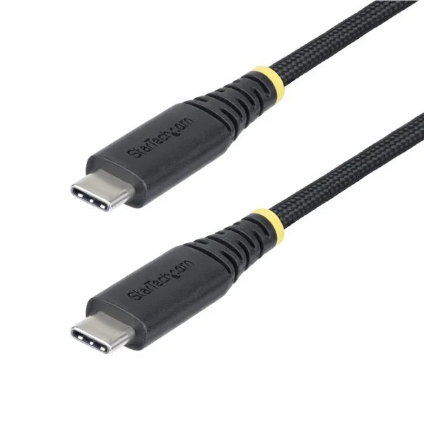 StarTech.com Cavo di Ricarica USB-C da 2 m, 240W (5A) PD EPR, Guaina con Doppio Strato in Silicone e Nylon Intrecciato, Cavo USB 2.0 Certificato USB-IF Robusto e Ultra Flessibile