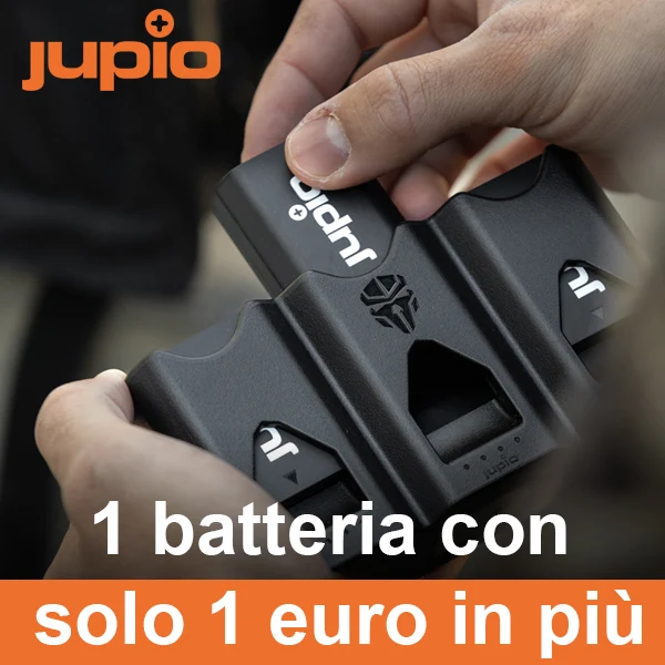 Jupio Bundle caricabatteria Pr1me Tri-Charge più batteria Canon LP-E6