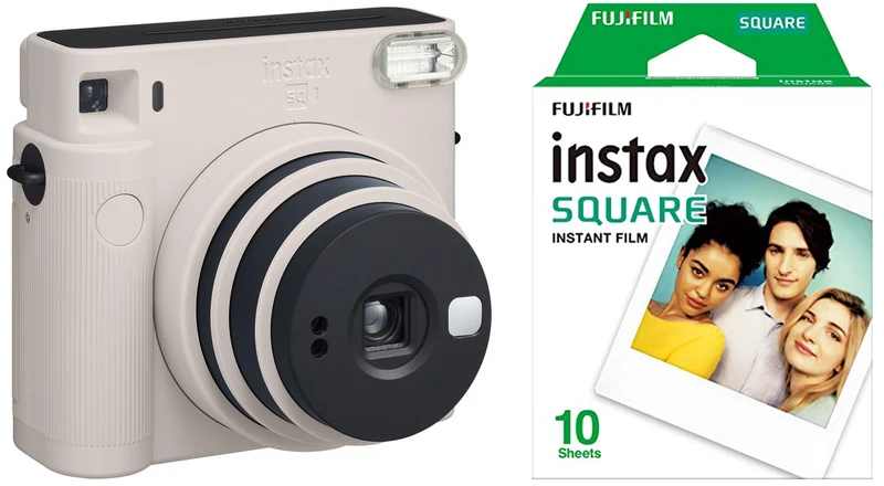 Fujifilm Instax Square SQ1 Fotocamera Istantanea Bianco Gesso