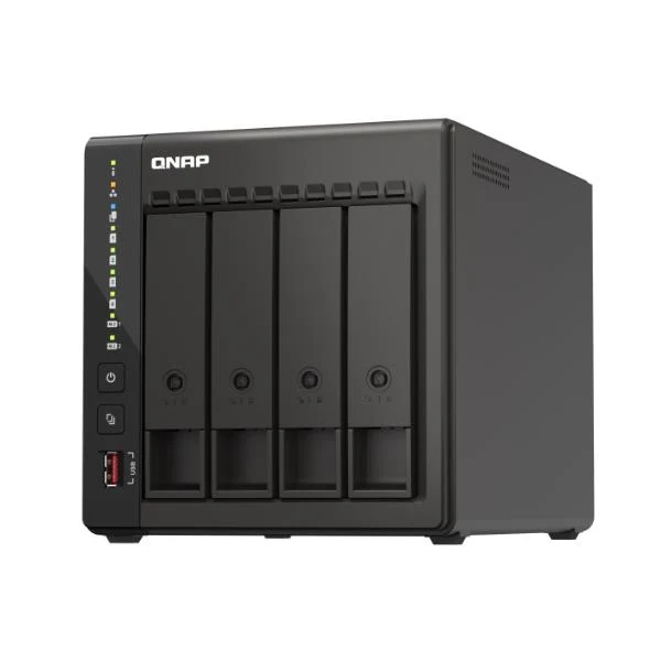 QNAP TS-453E NAS Tower Intel® Celeron® J6412 8 GB 0 TB QNAP QTS Nero