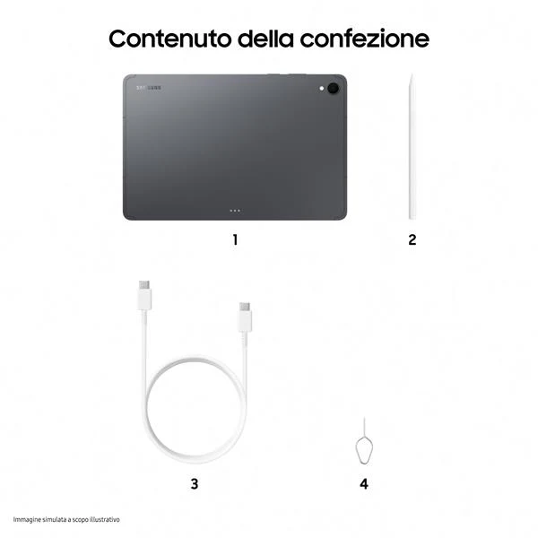 Samsung Galaxy Tab S11, Tablet AI, Wi-Fi, Design Leggero, Strumenti AI Multimodali, DeX, RAM 12GB, 128 GB, Batteria a Lunga Durata, Gray