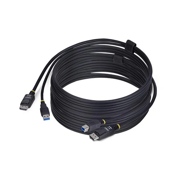 StarTech.com Cavo KVM DisplayPort e USB 5Gbps da 3m, Cavo Combinato DP 1.2 4K 60Hz e USB-A 3.0 per Switch KVM
