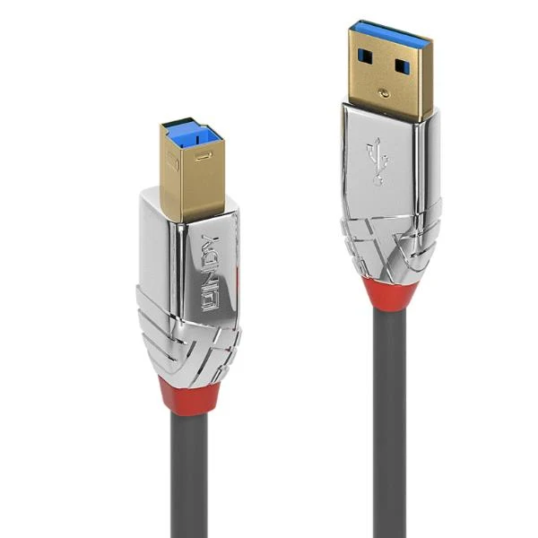 Lindy 36664 cavo USB USB 3.2 Gen 1 (3.1 Gen 1) 5 m USB A USB B Grigio