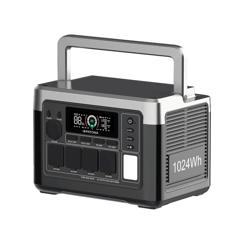 PATONA PLATINUM POWERSTATION AUTARC 1800 4XAC1800W 1024WH USB-C:1XPD100W 1XPD20W USB-A:2×18W
