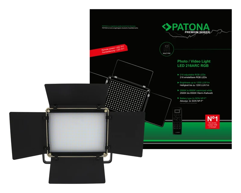 PANNELLO LED PREMIUM CON 216 LED RGB REGOLABILI + TELECOMANDO
