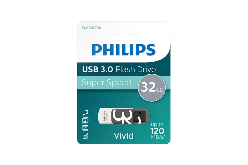 PHILIPS USB 3.0 PEN DRIVE 32GB KEY VIVID GREY