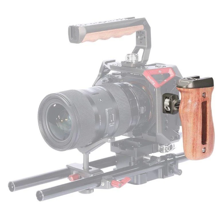 SMALLRIG WOOD SIDE HANDLE WITH ARRI-STYLE MOUNT HSS2642
