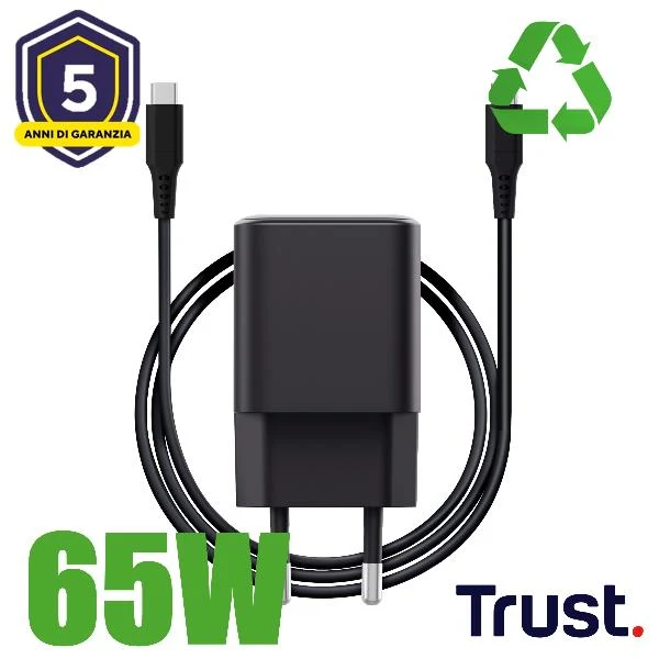 Trust 26046 Caricabatterie per dispositivi mobili Universale Nero AC Ricarica rapida Interno