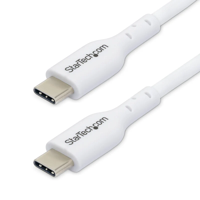 StarTech.com Cavo di Ricarica USB-C da 3m, cavo USB C, cavo di ricarica USB 2.0 Tipo-C per laptop, power delivery 60W 3A, rivestimento in TPE, cavo di trasferimento dati USB-C, M/M