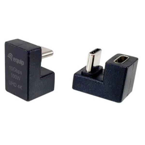 Equip Adattatore USB-C U plug, 10Gbps, PD 100W , confezione da 2 pezzi