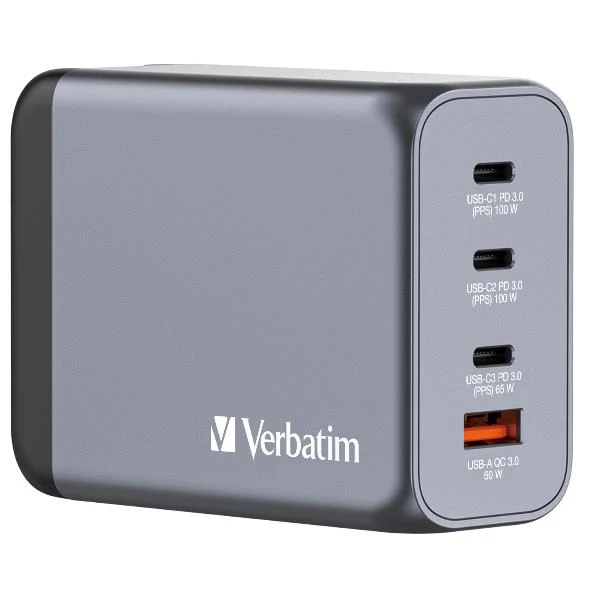 Verbatim GNC-200 Universale Nero, Grigio AC Ricarica rapida Interno