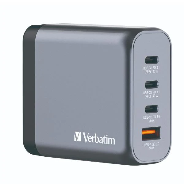 Verbatim GNC-140 Universale Nero, Grigio AC Ricarica rapida Interno
