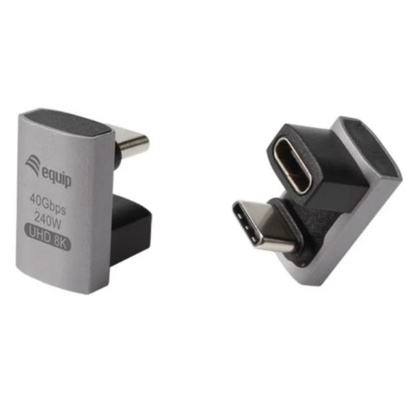 Equip Adattatore da USB 4 C a C U, 40Gbps, PD 240W , confezione da 2 pezzi