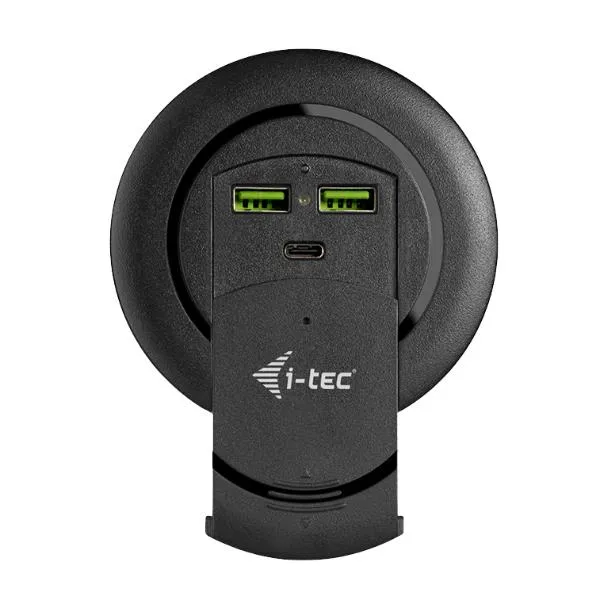 i-tec Built-in Desktop Fast Charger, USB-C PD 3.0 + 3x USB 3.0 QC3.0, 96 W