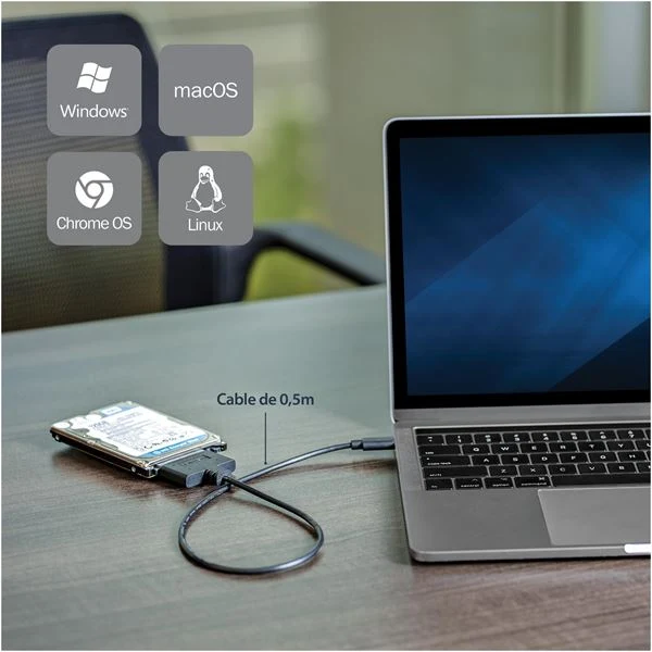 StarTech.com Cavo adattatore USB 3.1 a SATA da 10 Gbps per unità dischi rigidi da 2,5" - USB-C