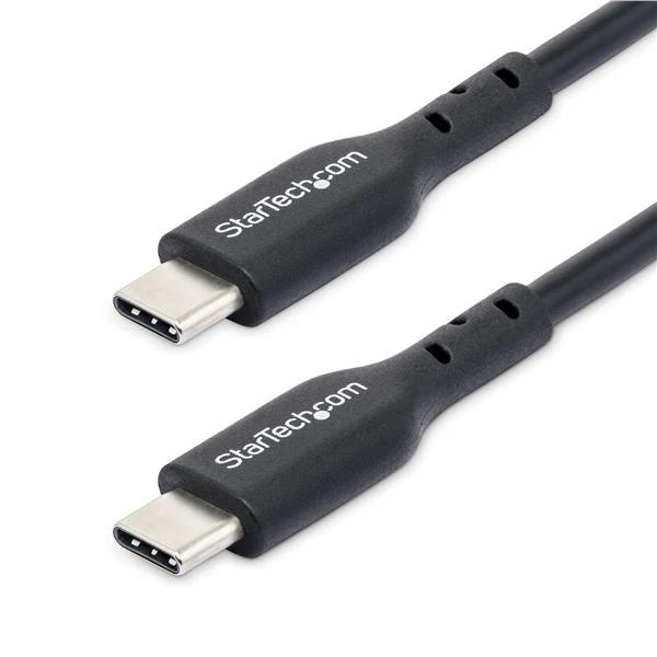 StarTech.com Cavo USB-C da 1m, cavo di ricarica USB-C, cavo USB 2.0 Tipo-C per laptop, 60W 3A Power Delivery, rivestimento in TPE, cavo di trasferimento dati, M/M