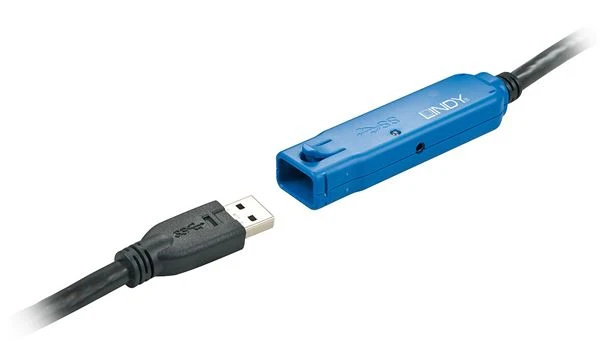 Lindy 43158 cavo USB USB 3.2 Gen 1 (3.1 Gen 1) 8 m USB A Nero