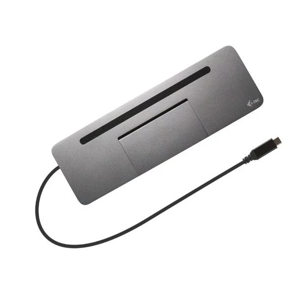 i-tec Metal SB-C Ergonomic 4K 3x Display Docking Station with Power Delivery 85 W + Universal Charger 100 W